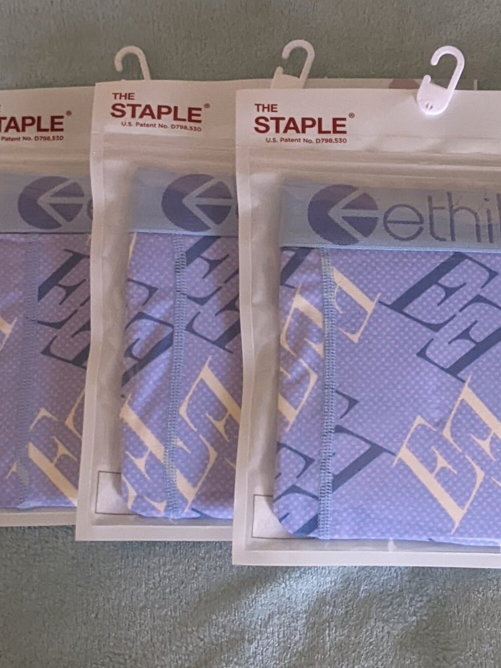 Ethika Staple Fit Men's Boxer Shorts Briefs Breathable Sz M No Rise Comfort 3 Pk